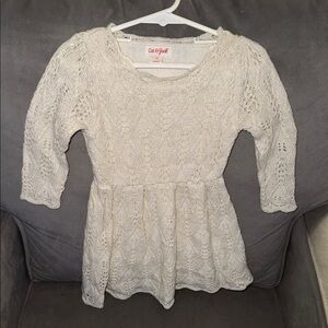 Cat & Jack Ivory Knit Dress